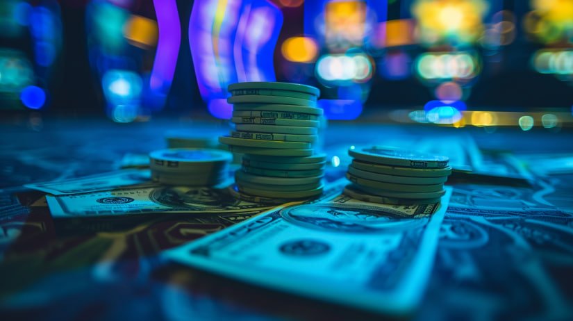 High-stakes Nolimit City blackjack table at mantap55 with professional dealer and multiple camera angles